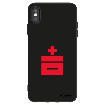 Picasee Μαύρη θήκη σιλικόνης για Apple iPhone XS Max - Le Plastenciaga