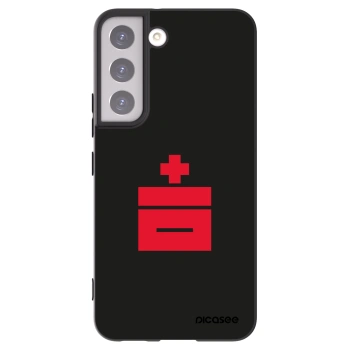 Picasee Μαύρη θήκη σιλικόνης για Samsung Galaxy S22 5G - Le Plastenciaga