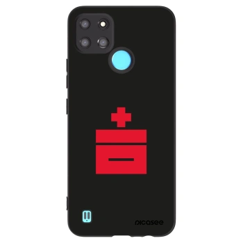 Picasee Μαύρη θήκη σιλικόνης για Realme C21Y - Le Plastenciaga