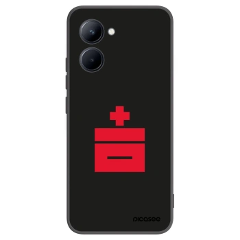 Picasee Μαύρη θήκη σιλικόνης για Realme C33 (2023) - Le Plastenciaga