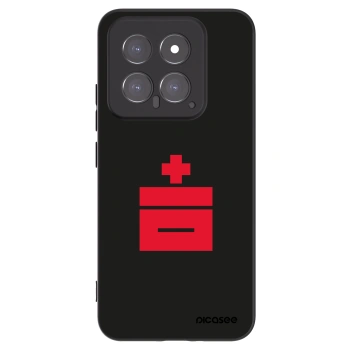 Picasee Μαύρη θήκη σιλικόνης για Xiaomi 14 - Le Plastenciaga