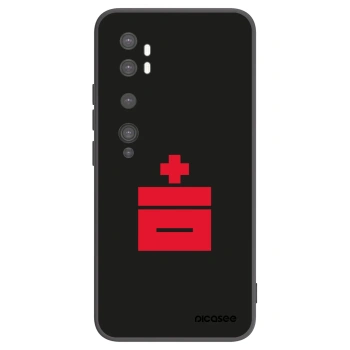 Picasee Μαύρη θήκη σιλικόνης για Xiaomi Mi Note 10 (Pro) - Le Plastenciaga