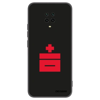 Picasee Μαύρη θήκη σιλικόνης για Xiaomi Redmi Note 9 Pro - Le Plastenciaga