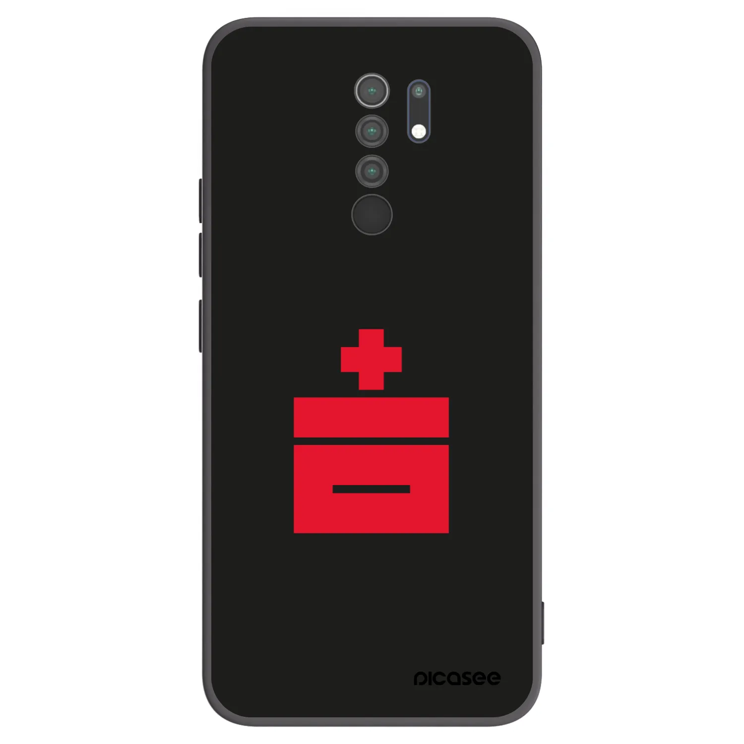 Picasee Μαύρη θήκη σιλικόνης για Xiaomi Redmi 9 - Le Plastenciaga