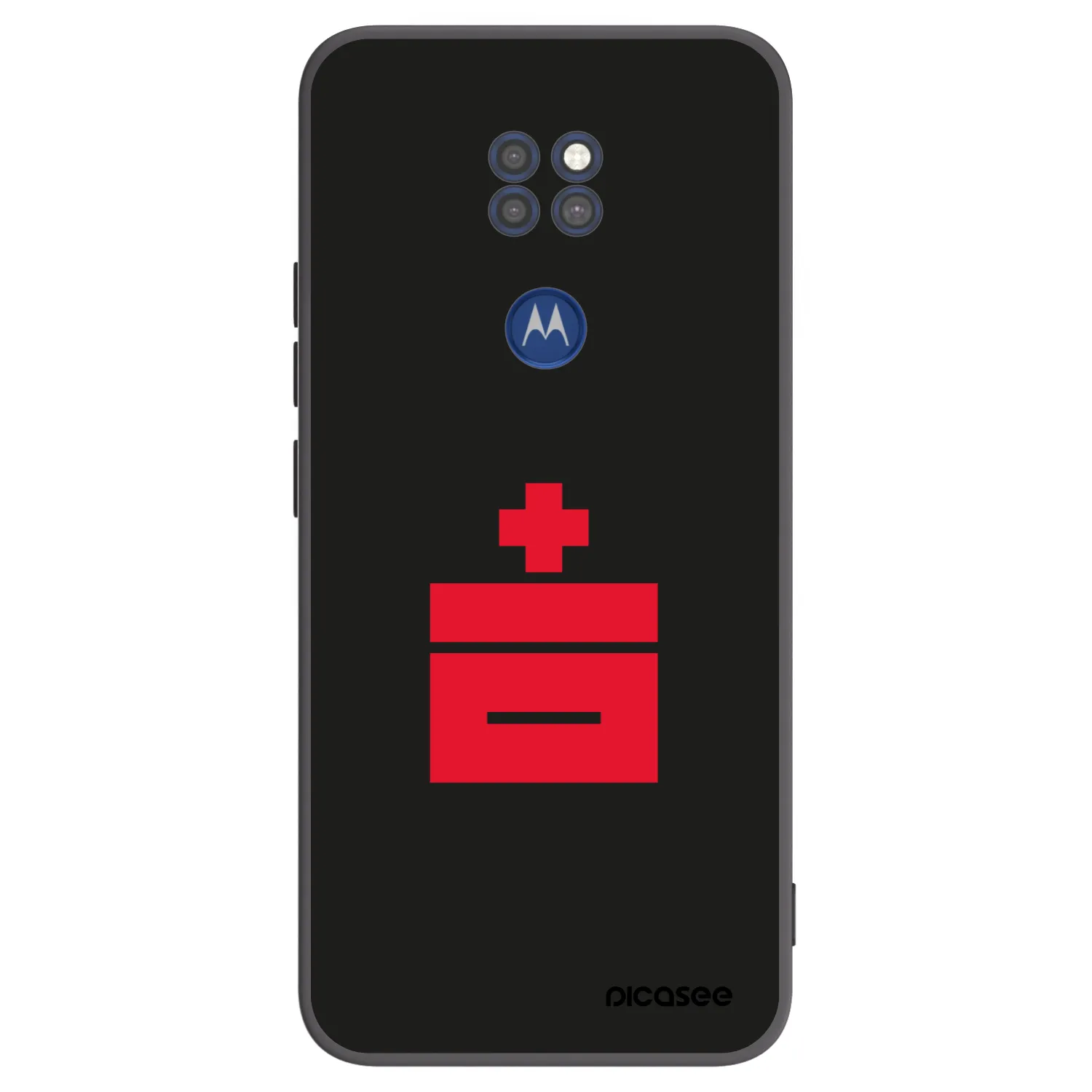 Picasee Μαύρη θήκη σιλικόνης για Motorola Moto G9 Play - Le Plastenciaga