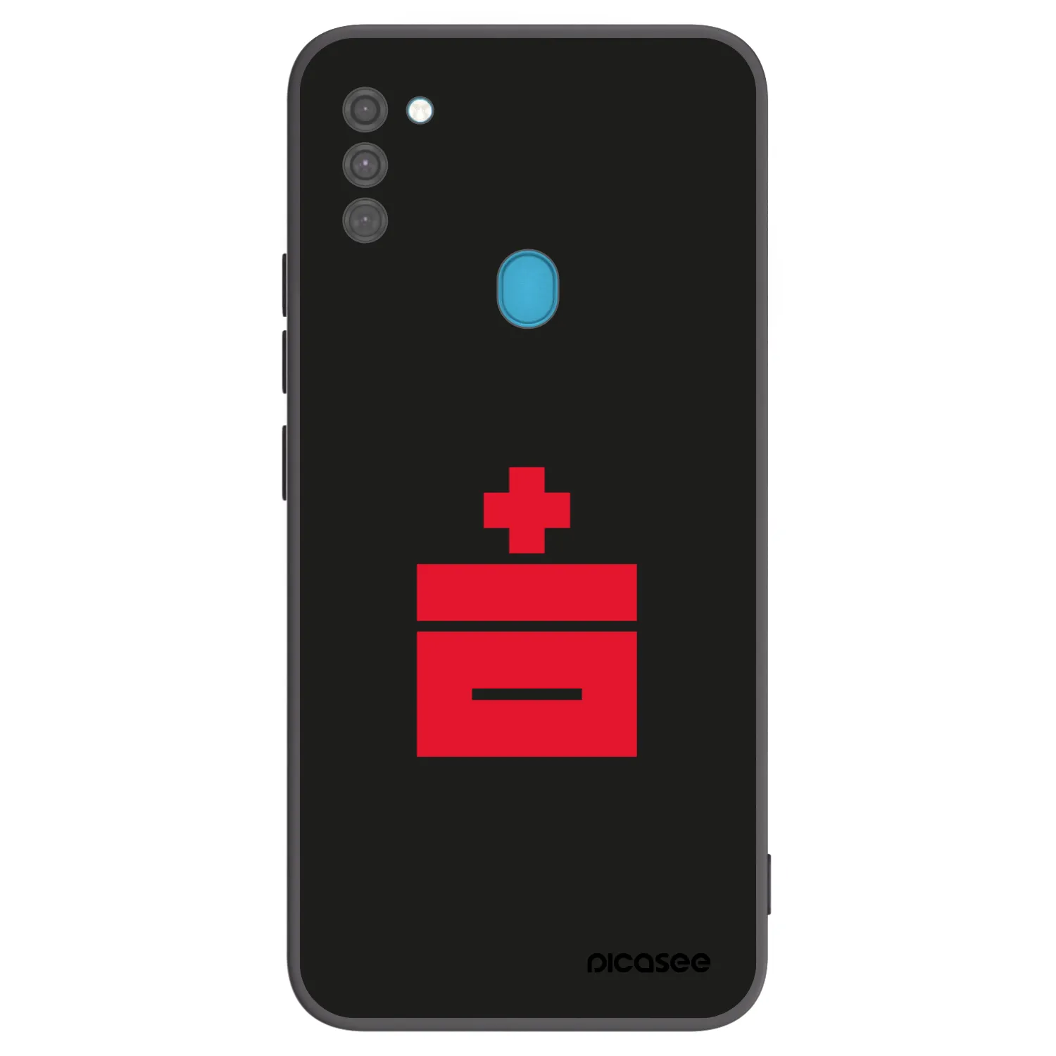 Picasee Μαύρη θήκη σιλικόνης για Samsung Galaxy M11 - Le Plastenciaga