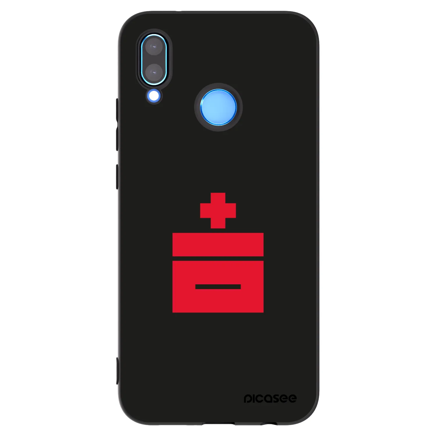 Picasee Μαύρη θήκη σιλικόνης για Huawei P20 Lite - Le Plastenciaga