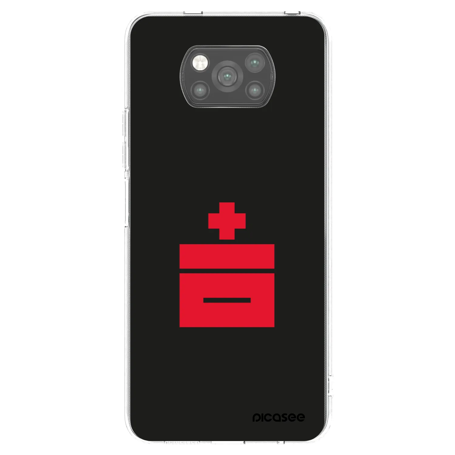 Picasee Μαύρη θήκη σιλικόνης για Xiaomi Poco X3 Pro - Le Plastenciaga