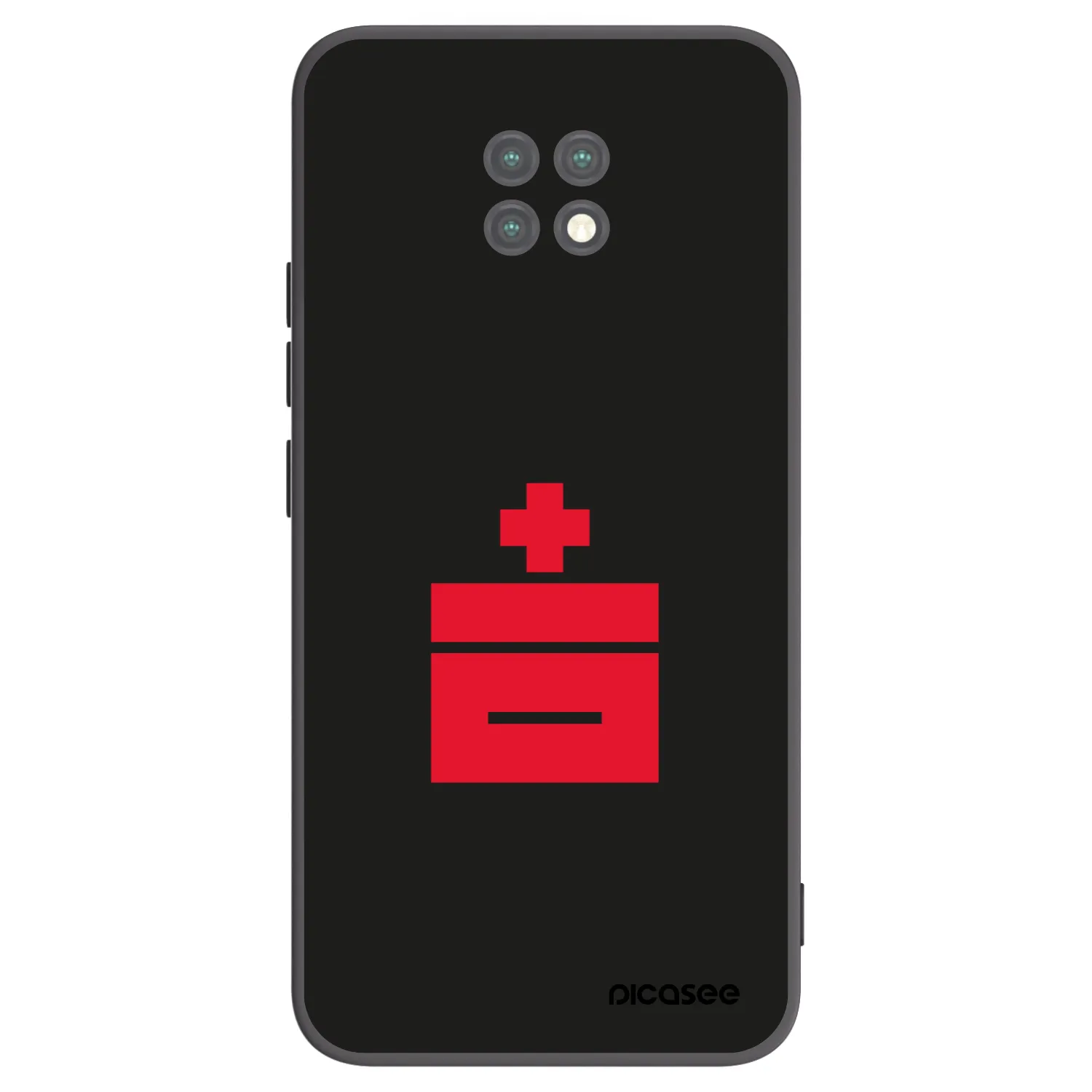 Picasee Μαύρη θήκη σιλικόνης για Xiaomi Redmi Note 9T - Le Plastenciaga