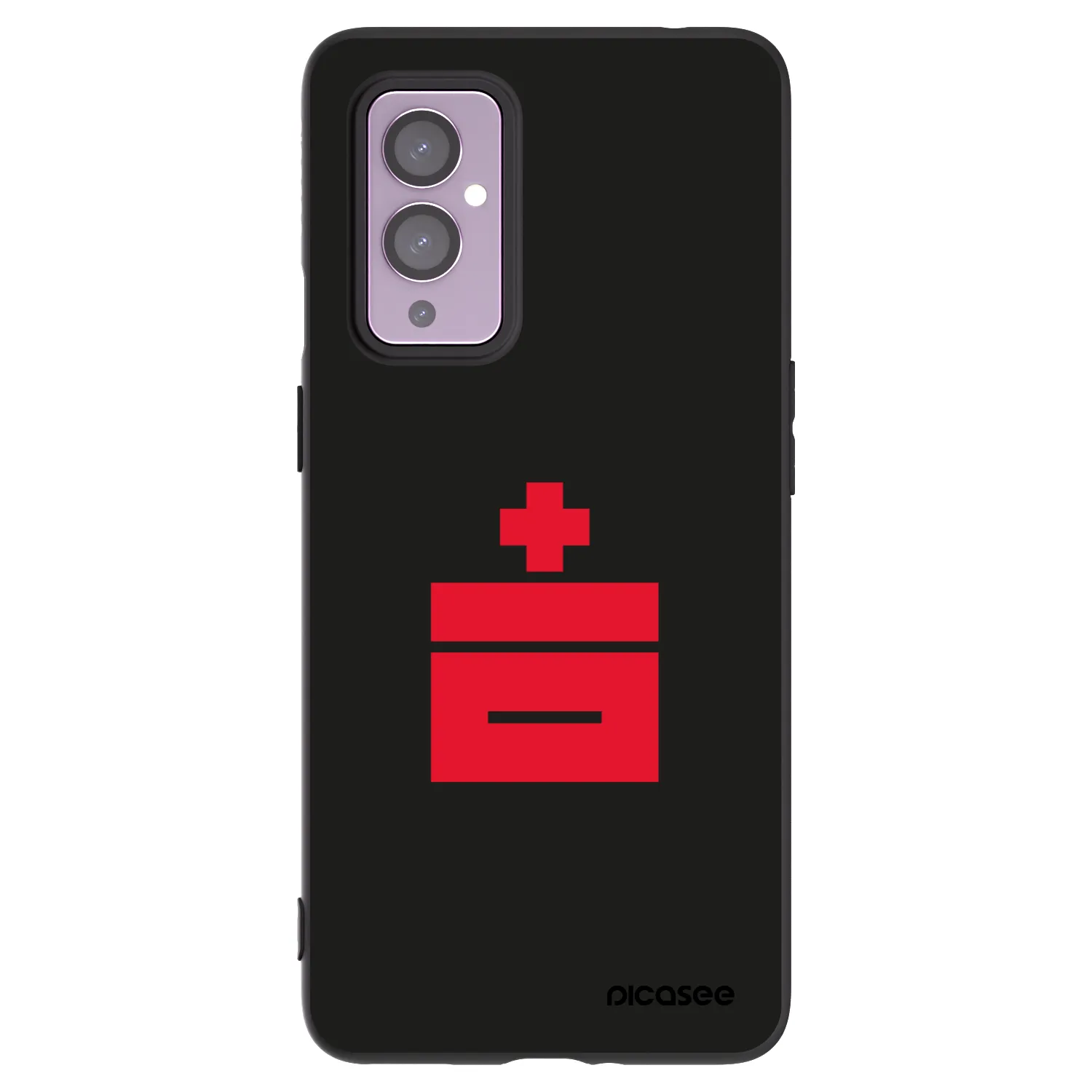 Picasee Μαύρη θήκη σιλικόνης για OnePlus 9 - Le Plastenciaga
