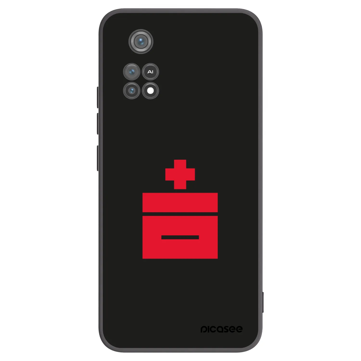 Picasee Μαύρη θήκη σιλικόνης για Xiaomi Poco M4 Pro - Le Plastenciaga