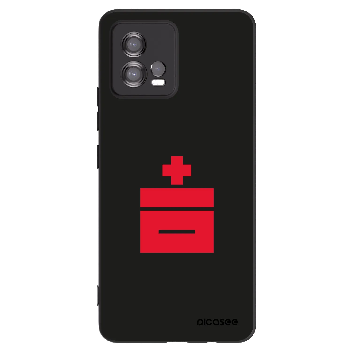 Picasee Μαύρη θήκη σιλικόνης για Motorola Moto G72 - Le Plastenciaga