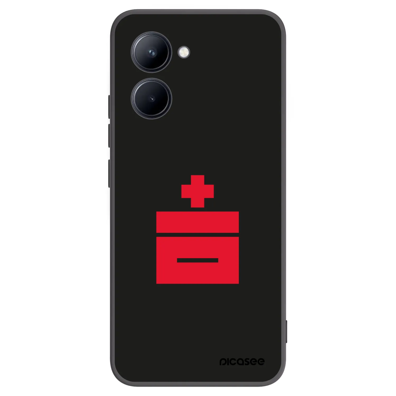 Picasee Μαύρη θήκη σιλικόνης για Realme C33 (2023) - Le Plastenciaga