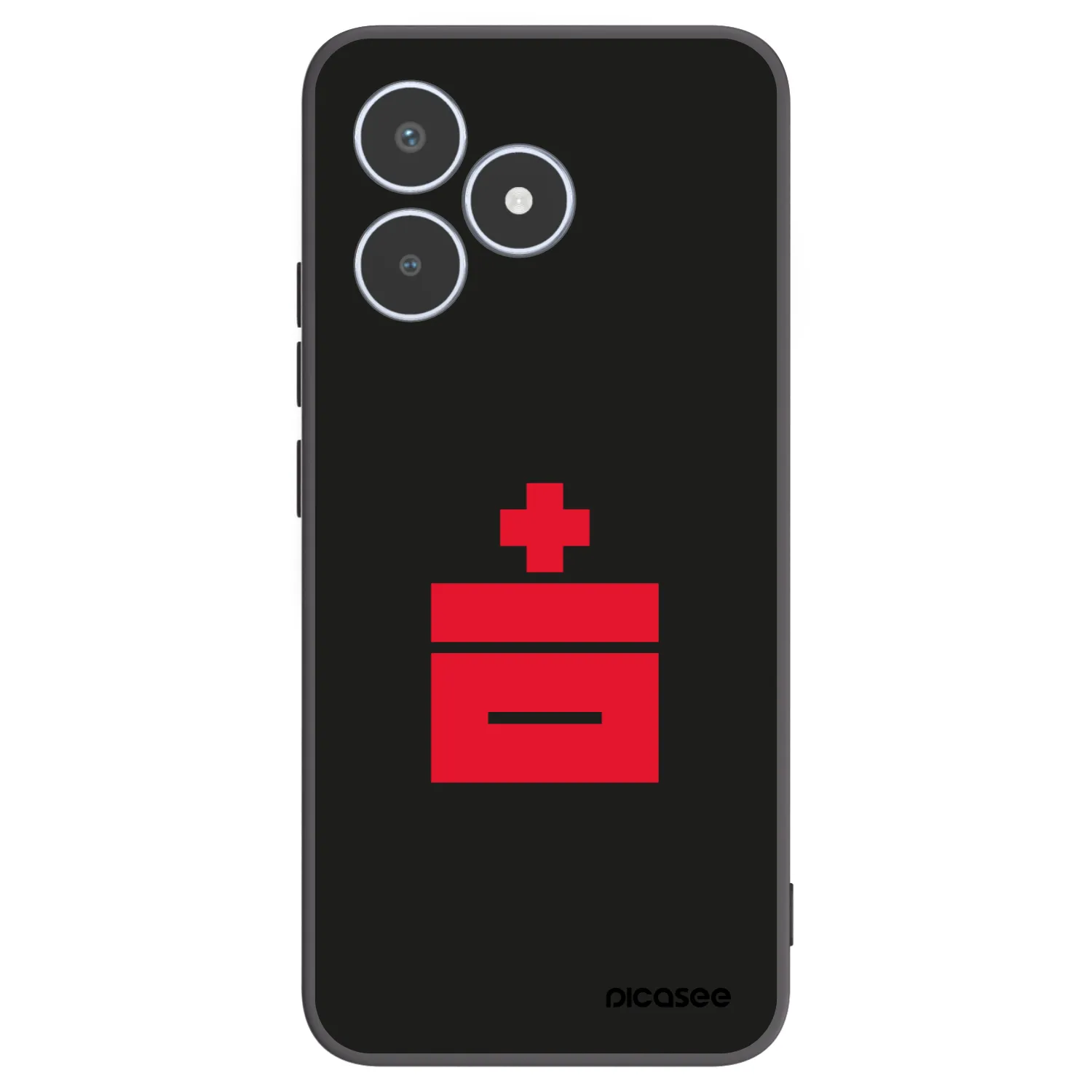 Picasee Μαύρη θήκη σιλικόνης για Realme C53 - Le Plastenciaga