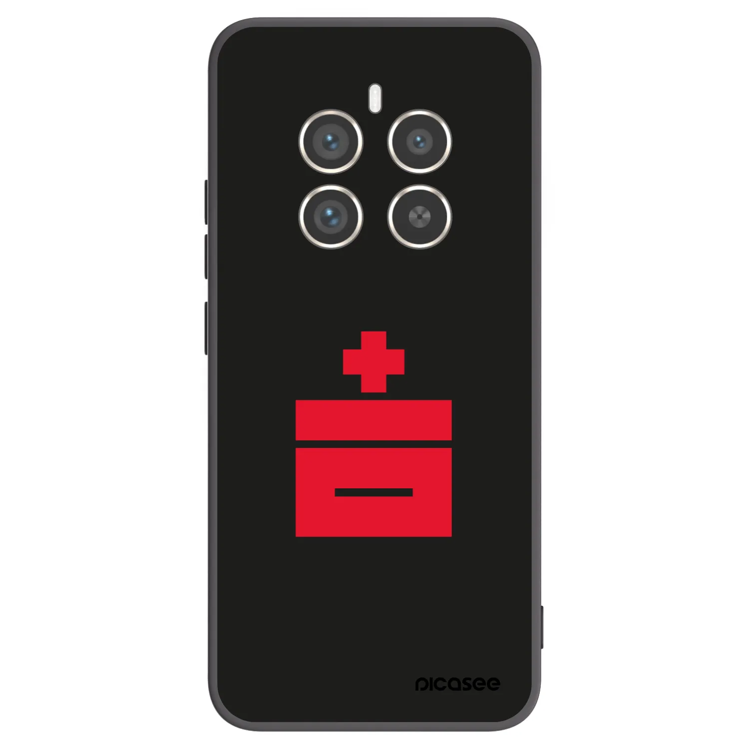 Picasee Μαύρη θήκη σιλικόνης για Realme 12 Pro 5G - Le Plastenciaga