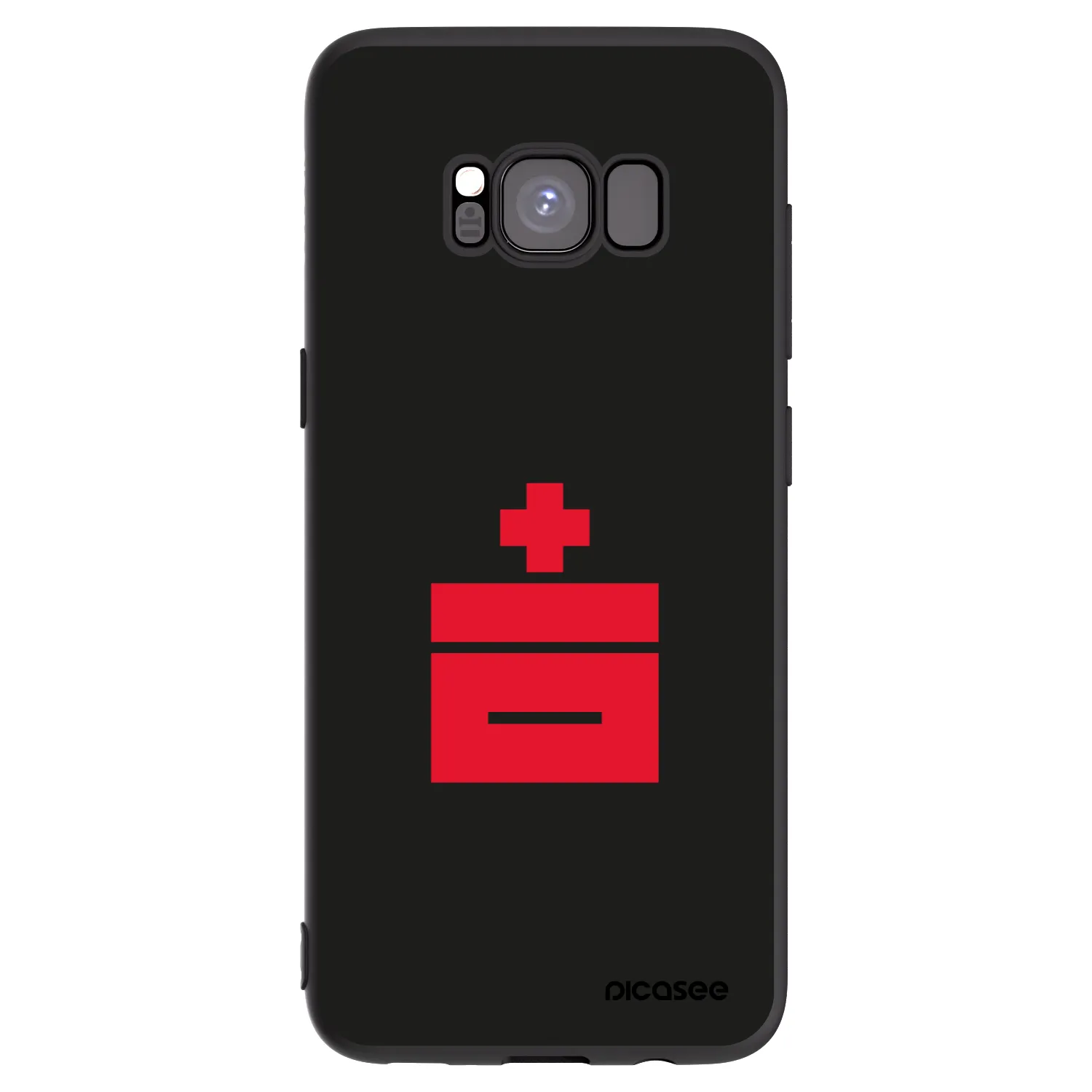 Picasee Μαύρη θήκη σιλικόνης για Samsung Galaxy S8 G950F - Le Plastenciaga