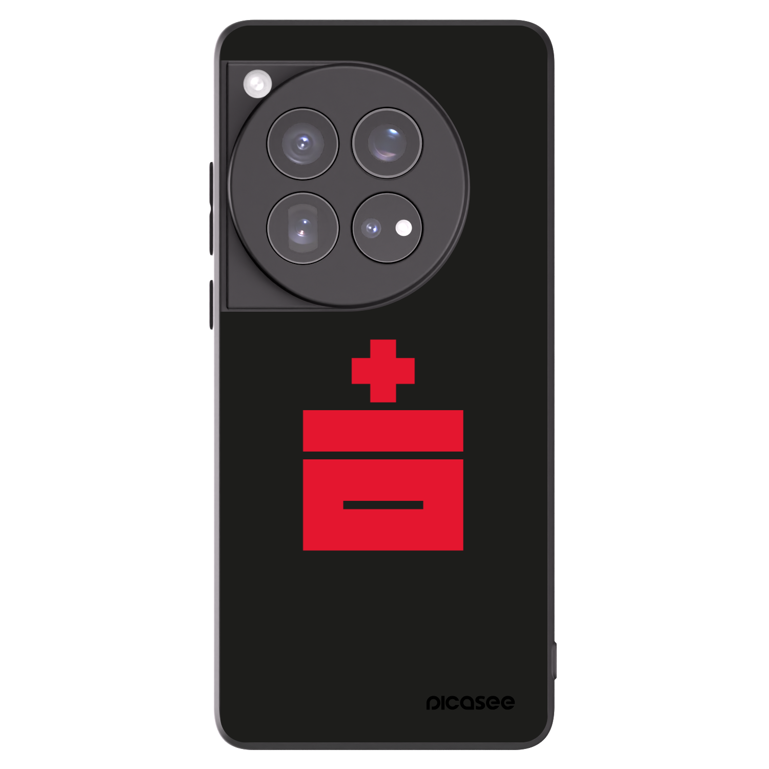 Picasee Μαύρη θήκη σιλικόνης για OnePlus 12 5G - Le Plastenciaga