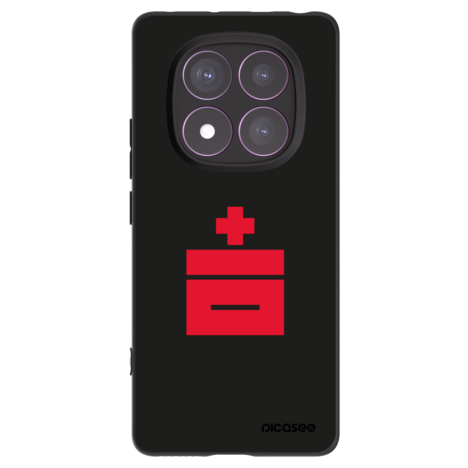 Picasee Μαύρη θήκη σιλικόνης για Xiaomi Redmi Note 14 Pro 4G - Le Plastenciaga