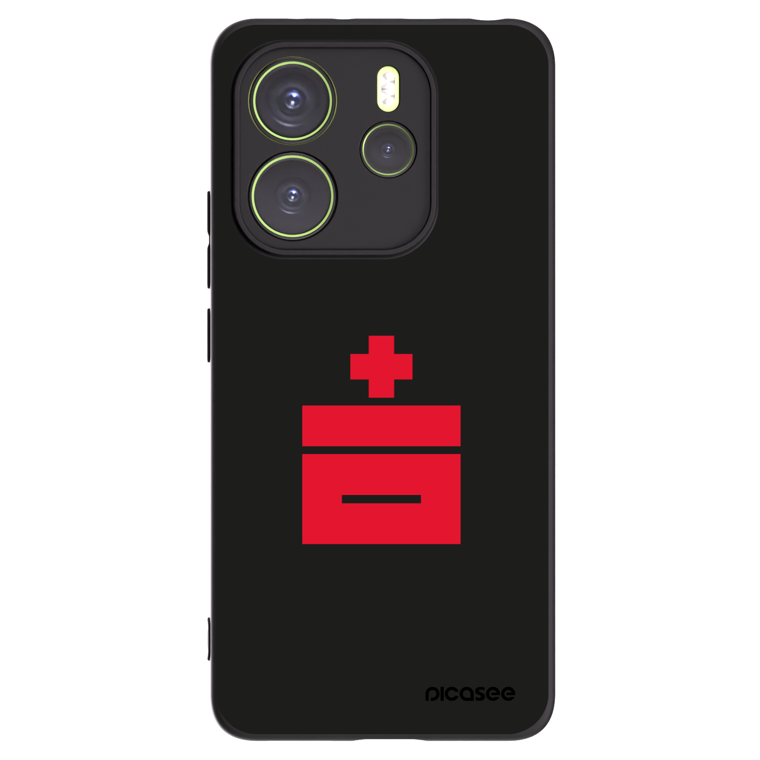 Picasee Μαύρη θήκη σιλικόνης για Xiaomi Redmi Note 14 4G - Le Plastenciaga