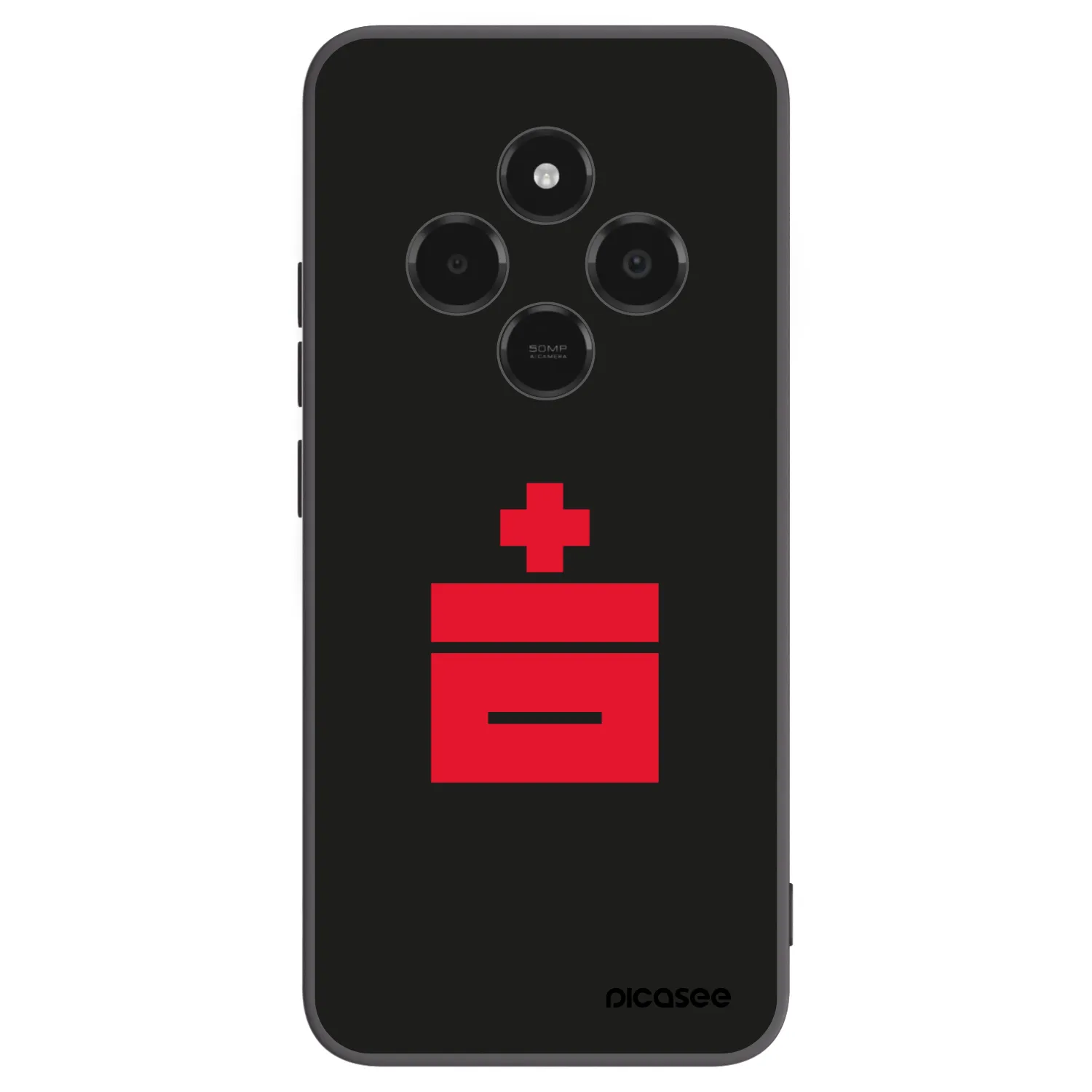 Picasee Μαύρη θήκη σιλικόνης για Xiaomi Poco C75 - Le Plastenciaga