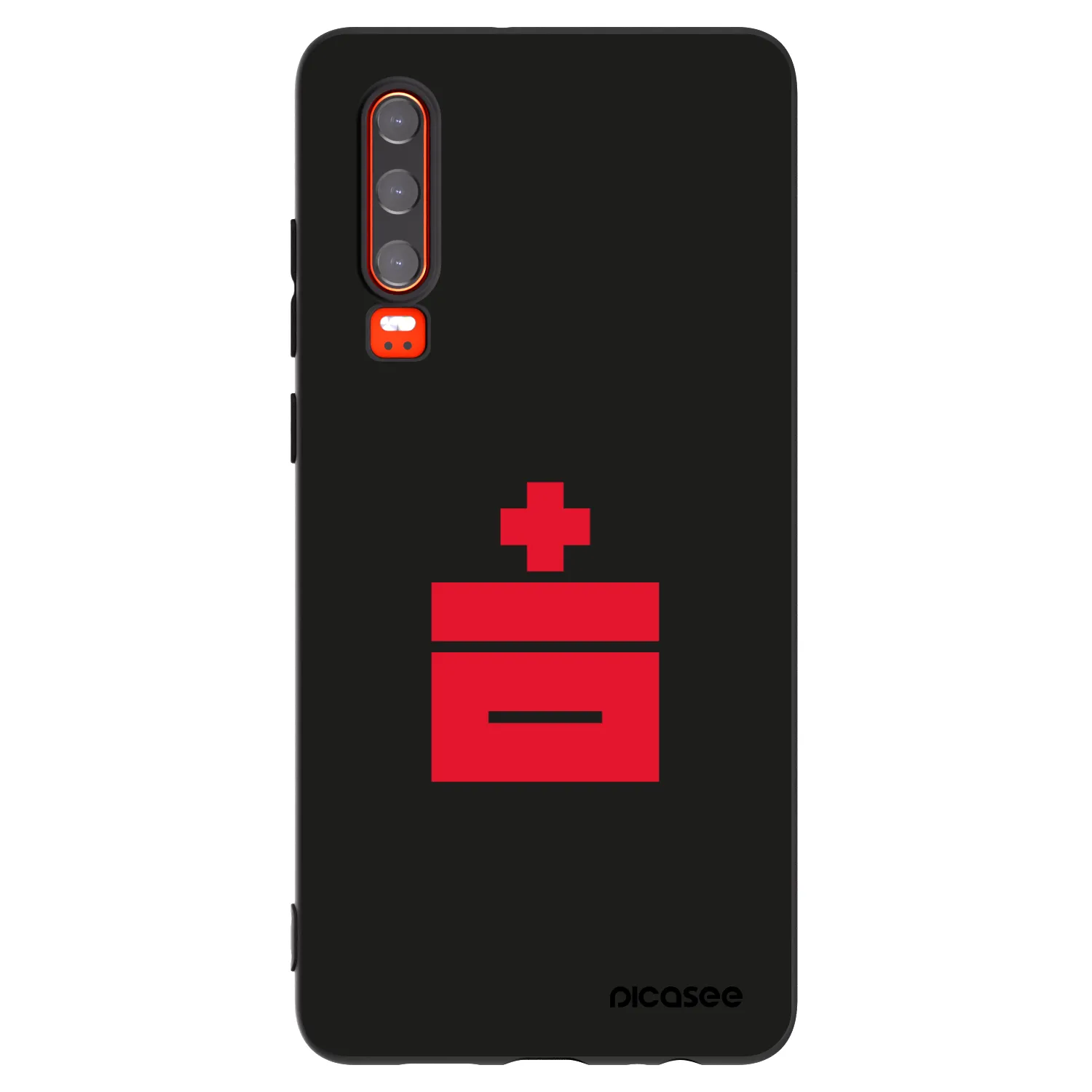 Picasee Μαύρη θήκη σιλικόνης για Huawei P30 - Le Plastenciaga