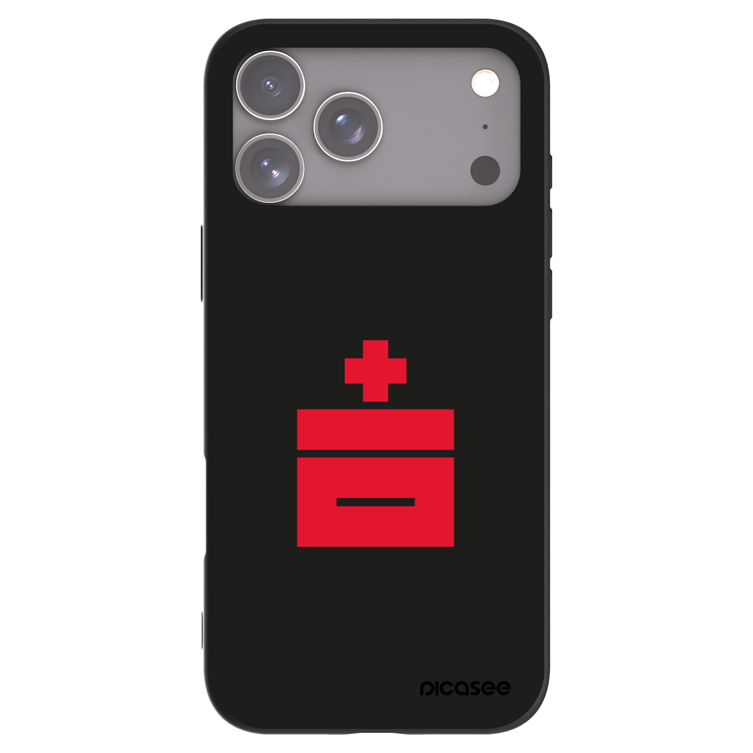 Picasee Μαύρη θήκη σιλικόνης για Apple iPhone 17 Pro Max - Le Plastenciaga