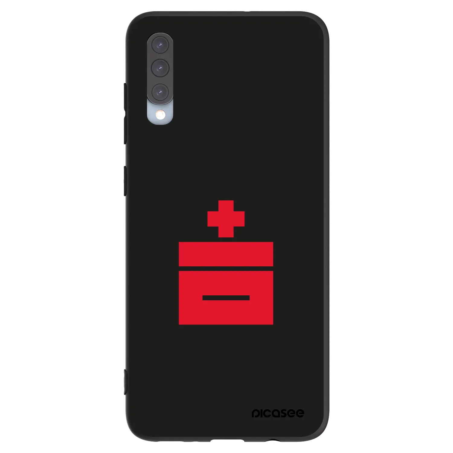 Picasee Μαύρη θήκη σιλικόνης για Samsung Galaxy A70 A705F - Le Plastenciaga