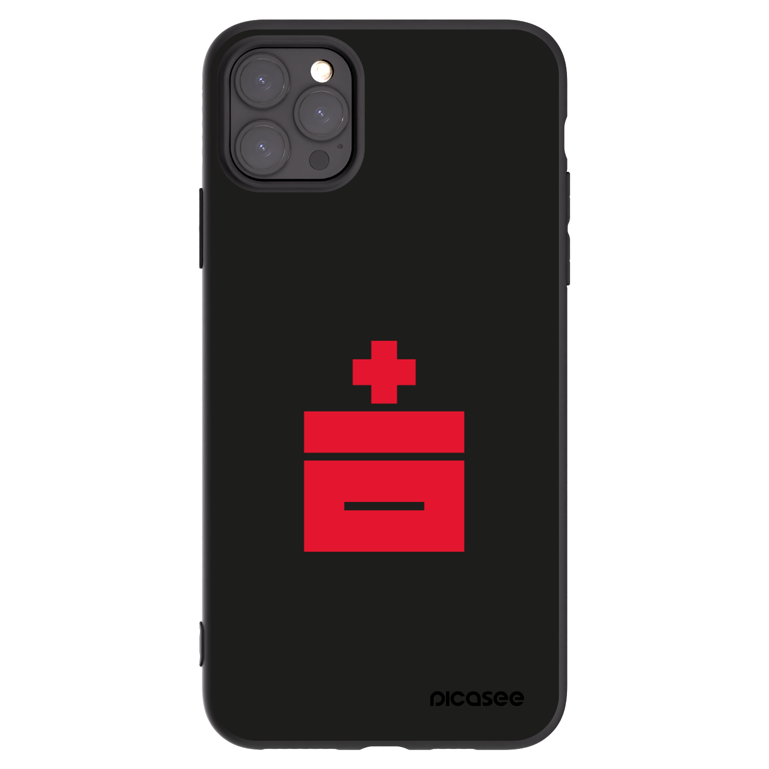 Picasee Μαύρη θήκη σιλικόνης για Apple iPhone 11 Pro Max - Le Plastenciaga