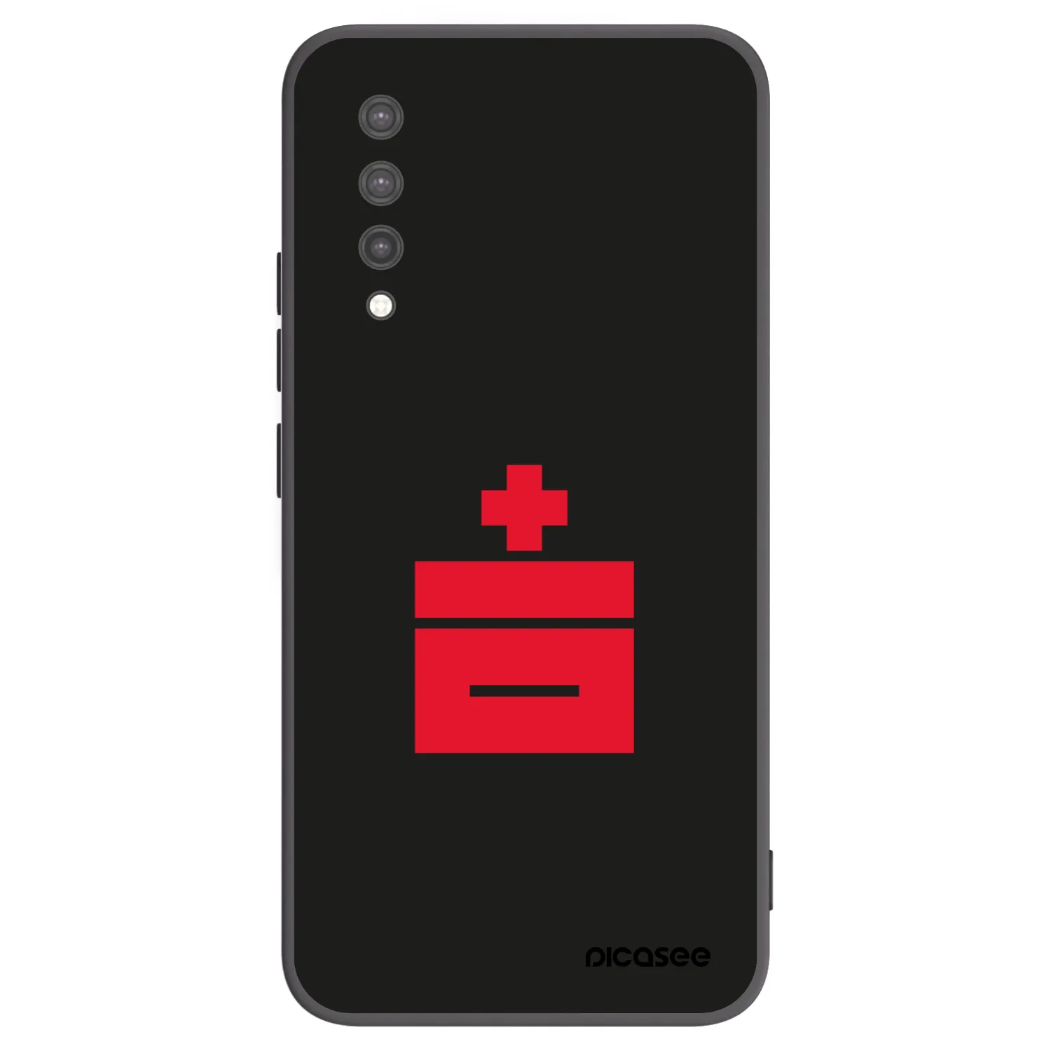 Picasee Μαύρη θήκη σιλικόνης για Xiaomi Mi 9 Lite - Le Plastenciaga