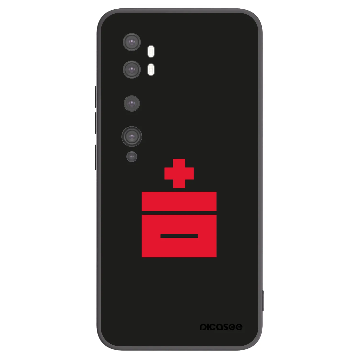 Picasee Μαύρη θήκη σιλικόνης για Xiaomi Mi Note 10 (Pro) - Le Plastenciaga