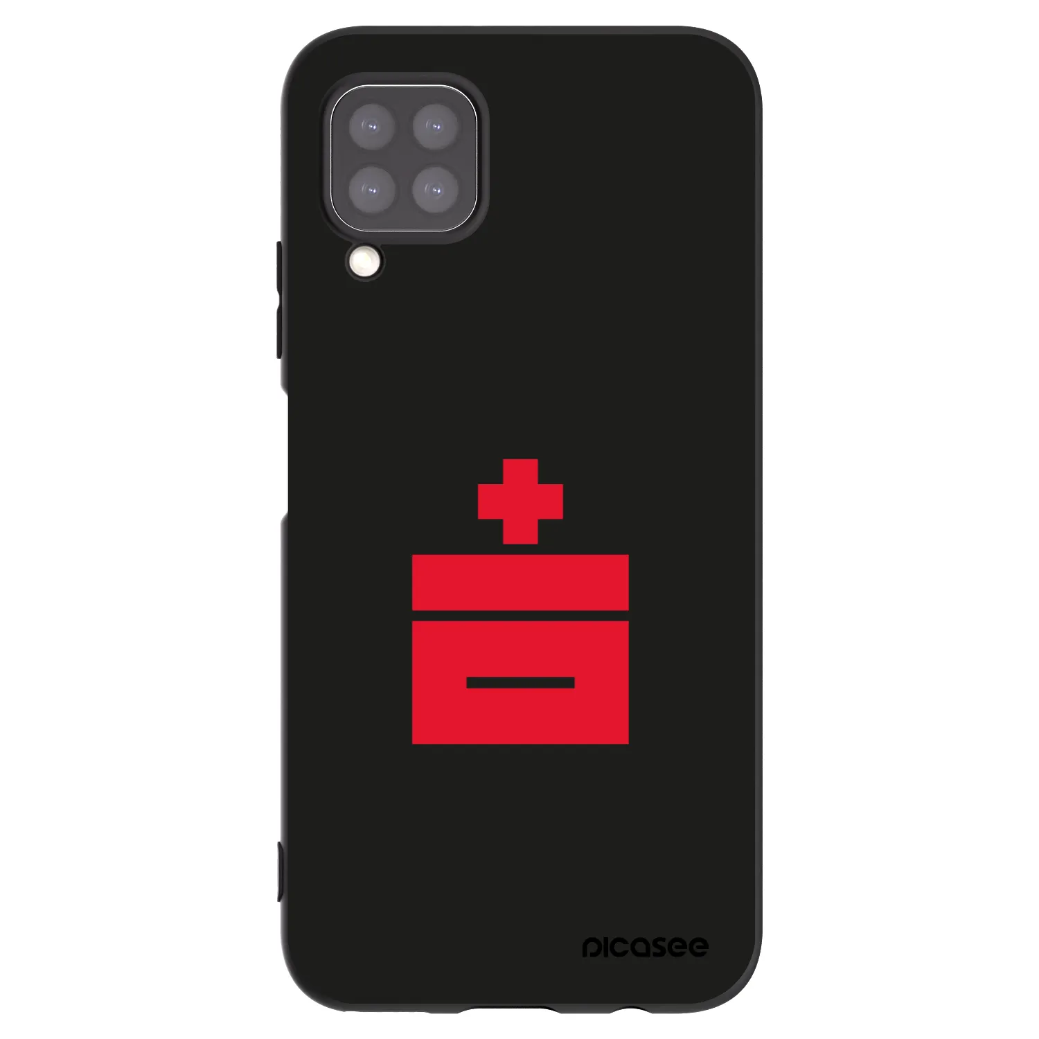 Picasee Μαύρη θήκη σιλικόνης για Huawei P40 Lite - Le Plastenciaga