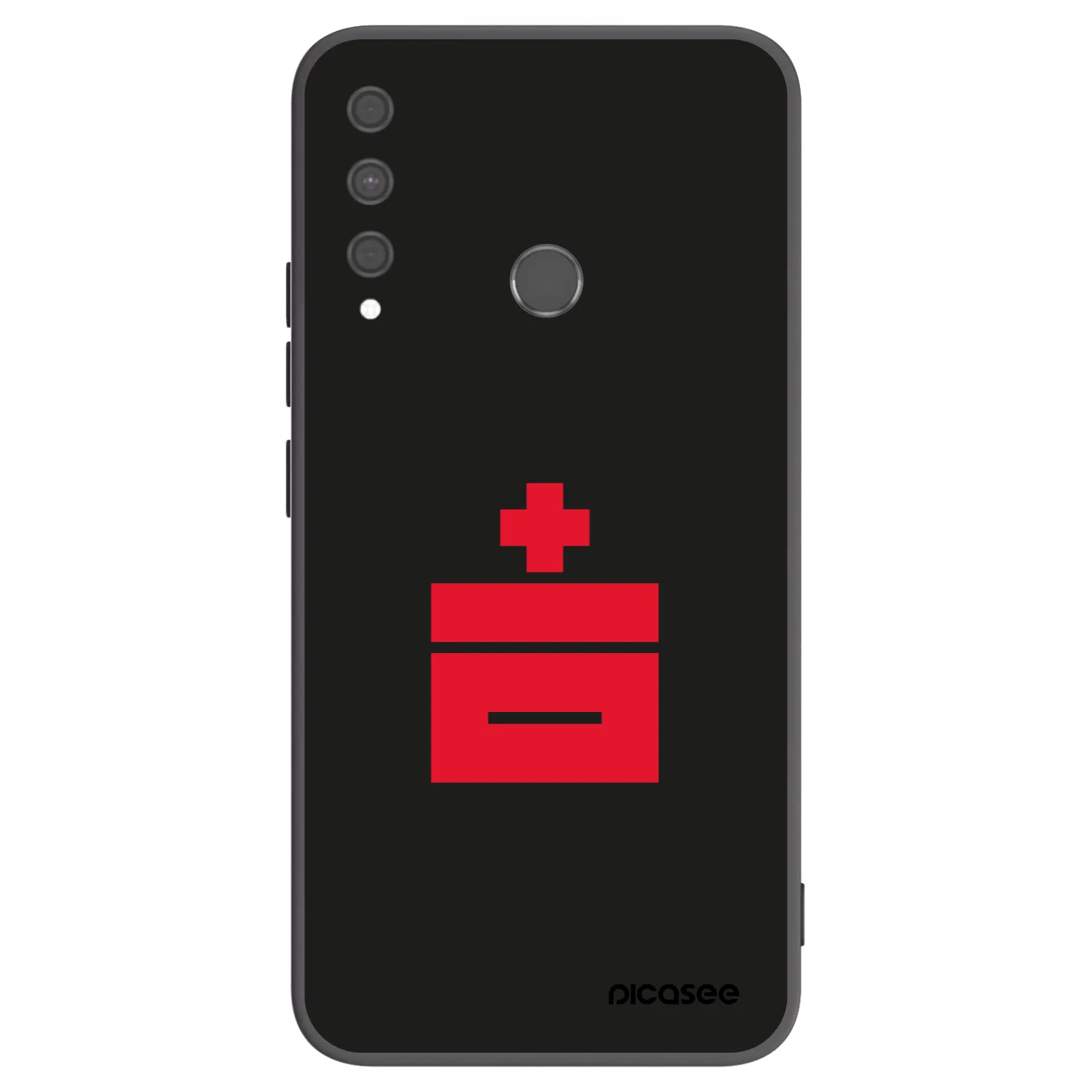 Picasee Μαύρη θήκη σιλικόνης για Huawei P40 Lite E - Le Plastenciaga