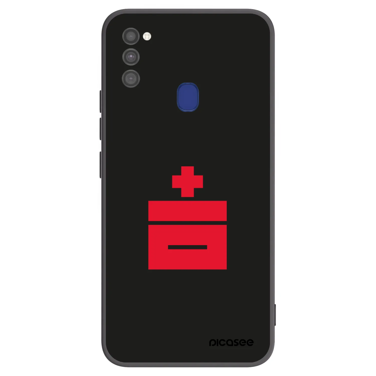 Picasee Μαύρη θήκη σιλικόνης για Samsung Galaxy M21 M215F - Le Plastenciaga