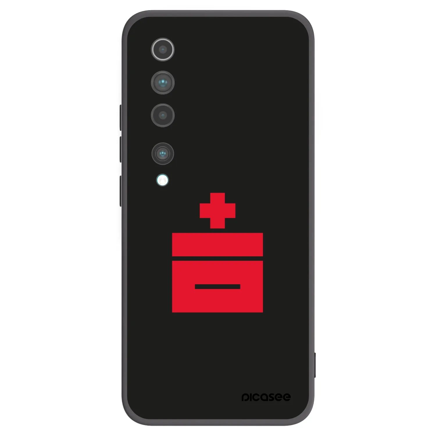 Picasee Μαύρη θήκη σιλικόνης για Xiaomi Mi 10 - Le Plastenciaga