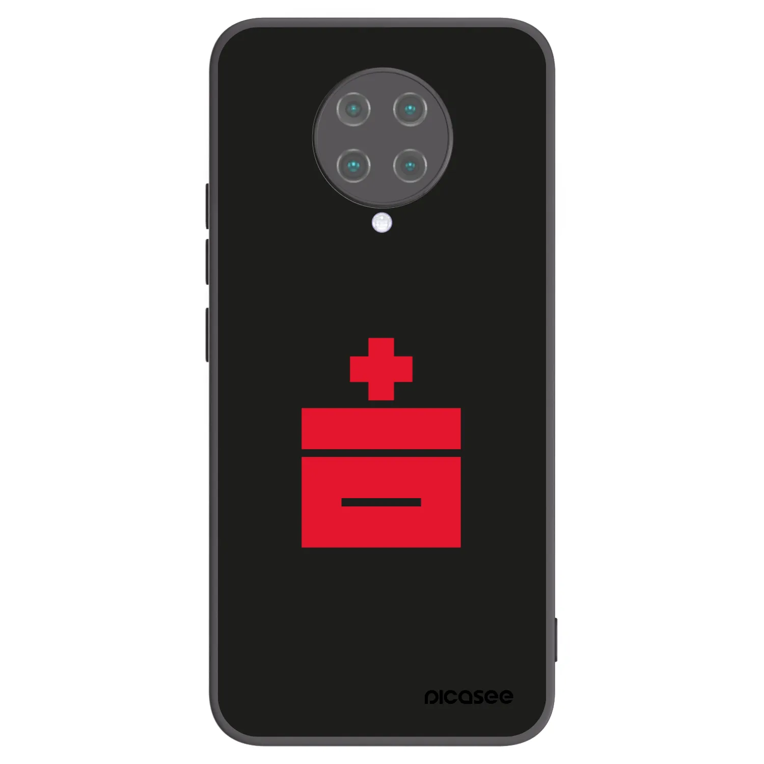 Picasee Μαύρη θήκη σιλικόνης για Xiaomi Poco F2 Pro - Le Plastenciaga