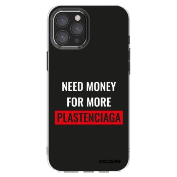 Picasee διαφανής θήκη σιλικόνης Apple iPhone 12 Pro Max - More PLASTENCIAGA