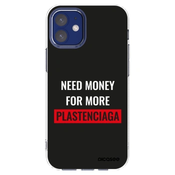 Picasee διαφανής θήκη σιλικόνης Apple iPhone 12 mini - More PLASTENCIAGA