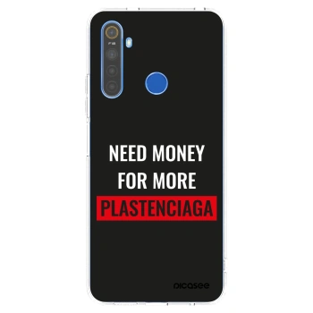 Picasee διαφανής θήκη σιλικόνης Realme 5 - More PLASTENCIAGA