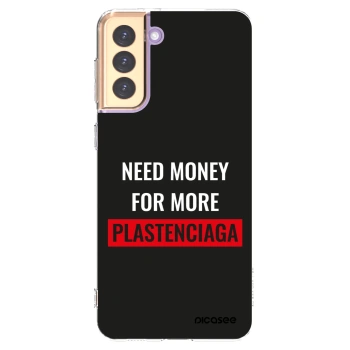 Picasee διαφανής θήκη σιλικόνης Samsung Galaxy S21+ 5G G996F - More PLASTENCIAGA