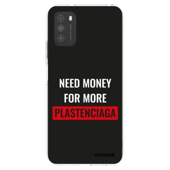 Picasee διαφανής θήκη σιλικόνης Xiaomi Poco M3 - More PLASTENCIAGA