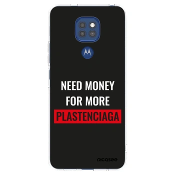 Picasee διαφανής θήκη σιλικόνης Motorola Moto G9 Play - More PLASTENCIAGA