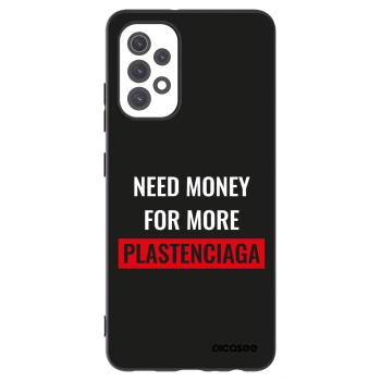 Picasee Μαύρη θήκη σιλικόνης για Samsung Galaxy A32 5G A326B - More PLASTENCIAGA