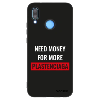 Picasee Μαύρη θήκη σιλικόνης για Huawei P20 Lite - More PLASTENCIAGA