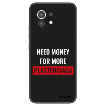 Picasee Μαύρη θήκη σιλικόνης για Xiaomi Mi 11 - More PLASTENCIAGA