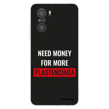 Picasee διαφανής θήκη σιλικόνης Xiaomi Poco F3 - More PLASTENCIAGA