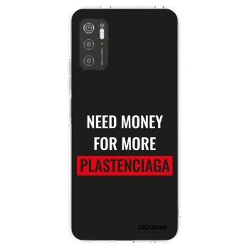 Picasee διαφανής θήκη σιλικόνης Xiaomi Poco M3 Pro 5G - More PLASTENCIAGA