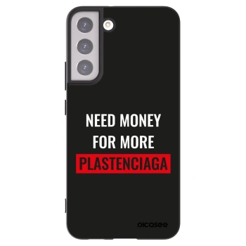 Picasee Μαύρη θήκη σιλικόνης για Samsung Galaxy S22+ 5G - More PLASTENCIAGA