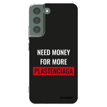 Picasee διαφανής θήκη σιλικόνης Samsung Galaxy S22+ 5G - More PLASTENCIAGA