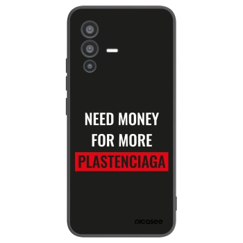 Picasee Μαύρη θήκη σιλικόνης για Vivo V23 5G - More PLASTENCIAGA