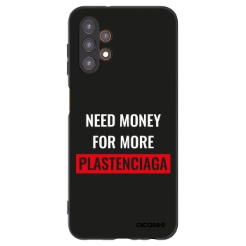 Picasee Μαύρη θήκη σιλικόνης για Samsung Galaxy A13 4G A135 - More PLASTENCIAGA